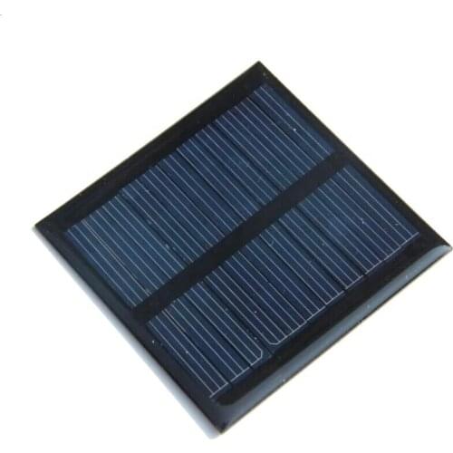 Solar Cell Polycrystalline Solar Panel 0.6W 5.5V DIY Solar Toy Panel Charger with 15CM Cable Wire Led Light 65*65*2mm