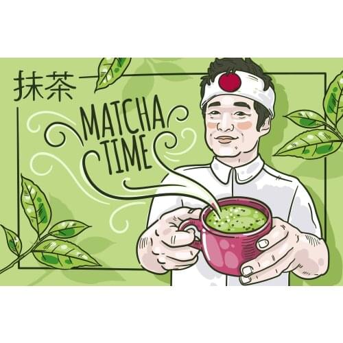 Matcha Spade Japanese Tea 20 Piece X10 G Slim Fit Antioxidant Detox 200Gr Anti-Aging Traditional Healthy Tea dry Powder Tea