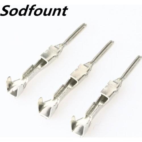 100pcs H62 brass tinned 1.0mm automotive terminal Automotive connector male terminal DJ613-G1×0.6A