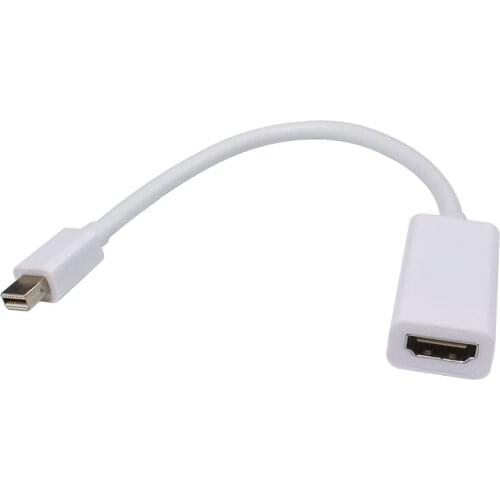 100 PCS Mini Displayport to HDMI Adapter Converter 1080P DP Male to HDMI Female for Laptop Projector Mackbook HDTV