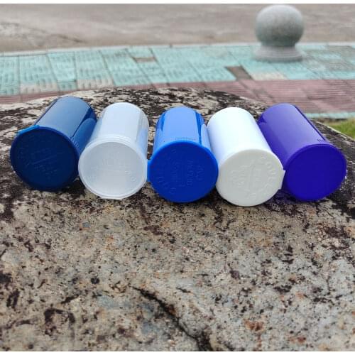 3pcs Herb Pill Box Spice Containers Airtight Storage Case 19 Dram Empty Squeeze Pop Bottle- Vial Medical .Color Random