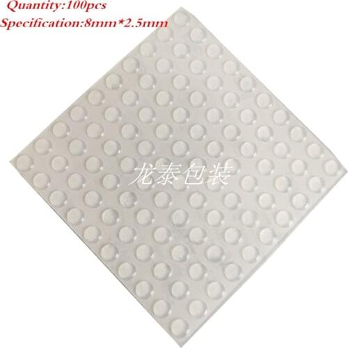 50/64/80/100PCS Self-adhesive Damper Furniture Door Stopper Durable Collision Cushion Prevent Noisy Bumper Silicone Pads