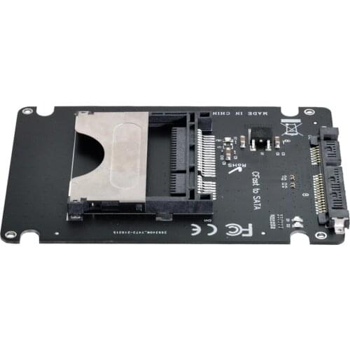 CY CFast 2.0 to SATA Card Adapter 2.5" Case SSD HDD CFast Card Reader for PC Laptop