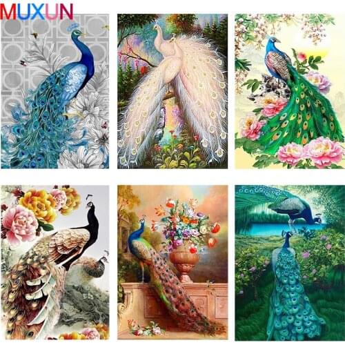 3D Diamond Embroidery Rhinestones Painting 5D Flower Peacock Special Shaped Diamond Painting Diamond Mosaic Home Decoration Lx45