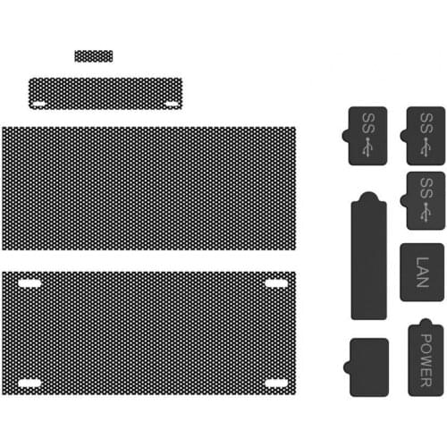 Anti-Dust Accessoires Set Voor Xbox Serie X S Game Console Zwart Siliconen Stof Plugsusb Interface Cover Pvc Vent stofdicht Nett