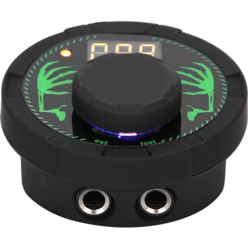 3 In LCD Professional Tattoo Machine Power Supply Foot Pedal Dual Mode Tattoo Machine Tool Accessory 0-18V Adjustable Voltage