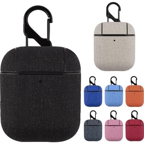 PC Earphone Case Capa Shell For Apple AirPods 1 2 Protective Earphone Accessories for Apple AirPods1 2 Fashion Canvas Case Cover
