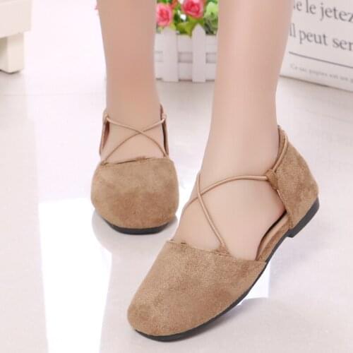 COZULMA Fashion Kids Shoes for Girls Spring Summer Sandals Baby Girls Princess Dress Shoes Children Soft Bottom Dance Shoes Flat