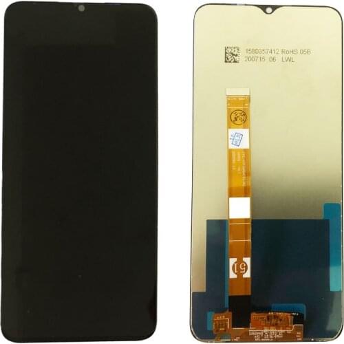 For Realme C11 C12 C15 LCD Display + Touch Screen Digitizer Assembly Replacement Parts 6.5"