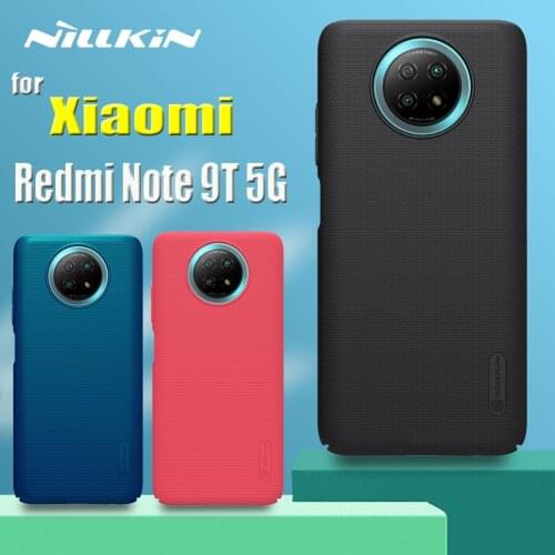 For Xiaomi Redmi Note 9T 5G Case Nillkin Super Frosted Shield Hard PC Phone Back Cover on Redmi Note9T Funda Coque