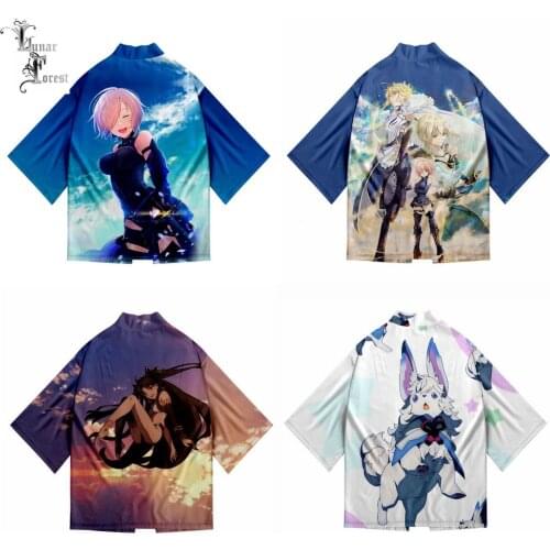 FGO Absolute Demonic Front Babylonia 3D Printing Japanese Kimono Women/Men Fashion Summer Casual Cool Short Sleeve Streetwear