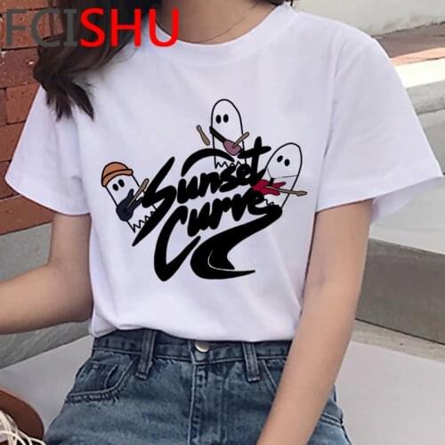 Julie And the Phantoms summer top top tees female white t shirt ulzzang harajuku tshirt top tees streetwear