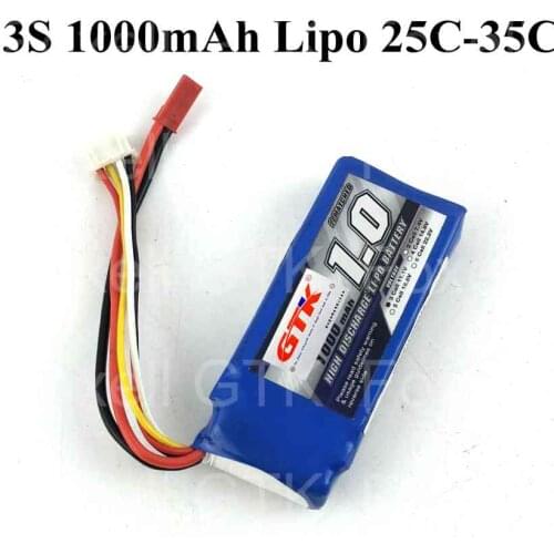 GTK lipo 3s 1000mah 25C 11.1v battery pack li-po 35c JST plug for RC Plane FPV Drone Helicopter Car Boat Drone Quadcopter kit