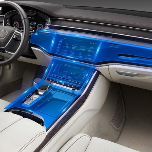 CarManGo for Audi A8 A8L D4 4H D5 2011-2019 Car Monitor Screen Protector Film Foils Cover Trim Sticker Interior Accessories