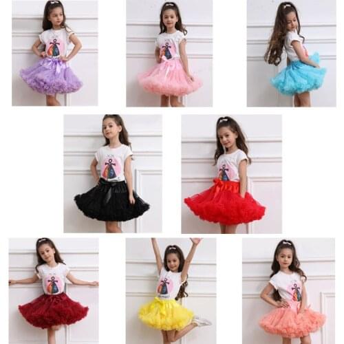 New Arrival 12 Colors Girl Petticoat Tutu Short Puffy Underskirt Mini Petticoat 2020