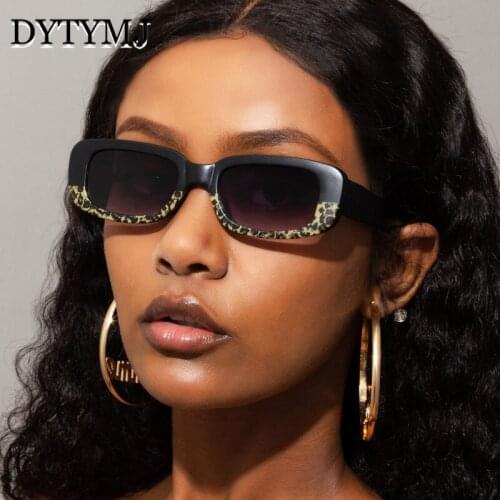 DYTYMJ 2021 Oval Small Sunglasses Women Luxury Brand Rectangle Eyewear Women/Men Gradient Glasses Women Shades for Women Lentes