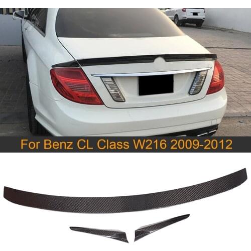 Carbon Fiber Rear Trunk Spoiler Wing for Mercedes Benz CL CLASS W216 2009-2012 Car Rear Trunk Boot Lip Spoiler Wing