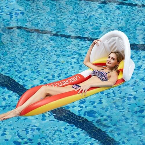 Floating Water Hammock Float Lounger Inflatable Floating Bed for Beach Swimming Pools Water Sports Air Mattresses 2021 New