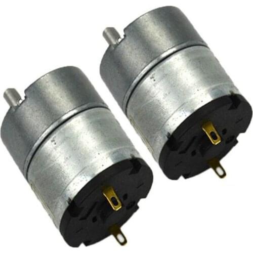 YIMAKER 2pcs/lot Gear Motor DC6V~12V 100mA 170rpm~350rpm 33GB-520 DC Motor Gearbox