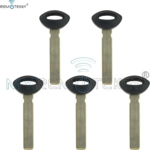 Remtekey 5pcs IYZKEY10800400 spare remote emergency key For BMW Mini cooper KR55WK49333 smart emergency key blade 2007-2015