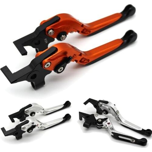 With logo Motorcycle Frame Ornamental Foldable Brake Handle Extendable Clutch Lever For HONDA ST1300/ST1300A