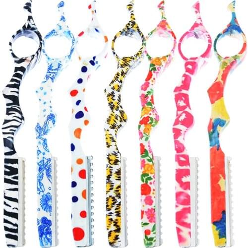 Meisha Steel Barber Hair Razor Professional Beauty Hair Cutting Shaving Razors Hairdressing Thinning Knife for Men Women HC0004