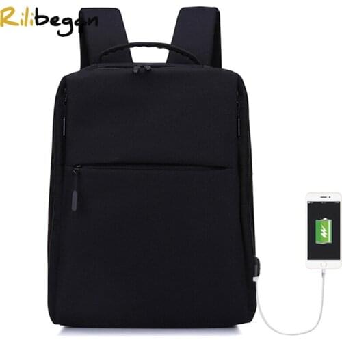 Waterproof High Quality Men Laptop Backpack Larger Capacity Travel Bag USB Charging Computer Nylon Backpacks Men Business Bag