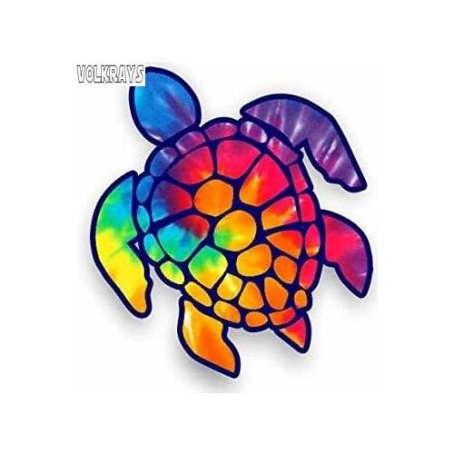 Volkrays Personality Car Sticker Sea Turtle Accessories Reflective Waterproof Cover Scratches Sunscreen Vinyl Decal,20cm*14cm