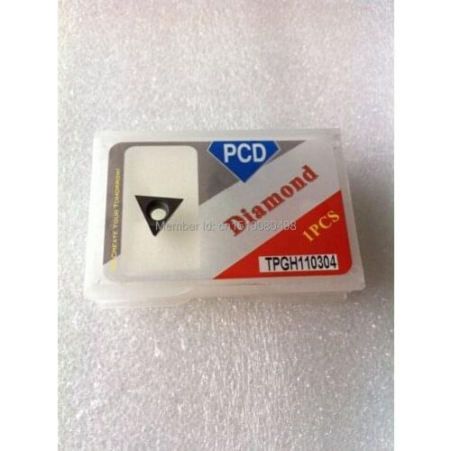 2PCS PCD Inserts TPGH110304 PCD Suitable For Lathe Tools