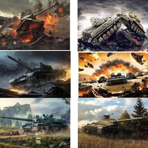 World of tanks Poster Clear Image Wall Stickers Home Decoration Good Quality Prints White Coated Paper home art Brand