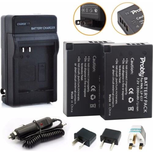 2Pcs Probty LP-E17 LP E17 Battery + Charger for Canon EOS M3 M5 M6 Rebel T6i T6s T7i 750D 760D 8000D 77D Kiss X8i Digital Camera