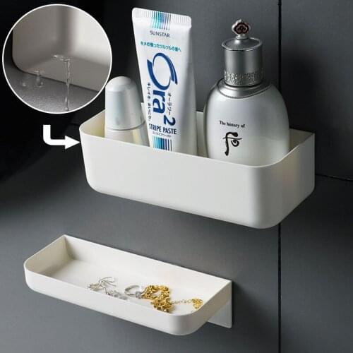 Ladies Cosmetic Storage Rack Makeup Organizer Jewelry Organizer Shelves Bathroom Accessories Storage Box Wall Hanging Debris Box