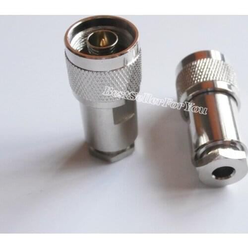 10X N Male Plug Clamp RG58 RG142 LMR195 RG400 Cable RF Connector Adapter New