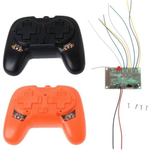 2.4G 8CH Remote Control with Receiver Board DIY Toy for Boat Tank Car 4-6V Accessories Y4QA