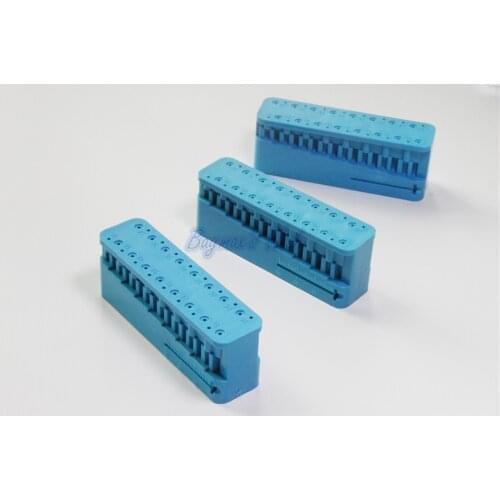 3Pcs Dental Dentist Instrument Autoclave Disinfection Box/Case for Endodontic Reamers With Ruler