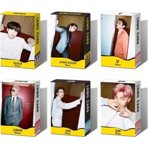 30PC Kpop Bangtan Boys Album Poster Lomo Card Photocard Butter Teaster Photo Hd PHOTO Poster Cards JUNGKOOK V JIMIN SUGA RM