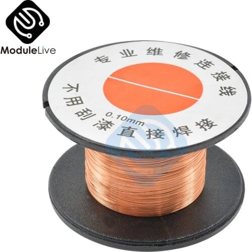 5pcs 0.1MM Copper Solder Soldering welding cellphone repair PPA Enamelled Reel Wire