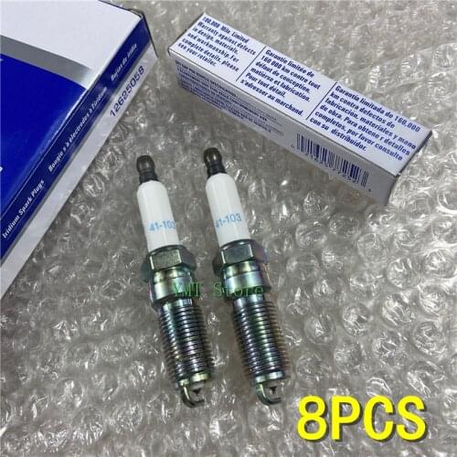 8PCS Spark Plugs For Buick Chevrolet Colorado Cobalt Canyon Malibu Hhr Hummer H3 Oldsmobile Pontiac G5 2.2L 2.4L 41-103 12625058
