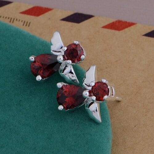 AE654 Lucky Silver Color Earrings For Women Jewelry Women Accessories Costly/expensive Bird /beoajvva Bbpajswa