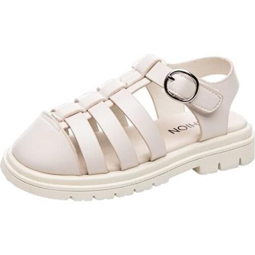 Chaussure Fille Girls Sandals Kids Shoes Fashion Leather Children Roman Sandals Sapato Infantil Big Girls Shoes Beach Sandals