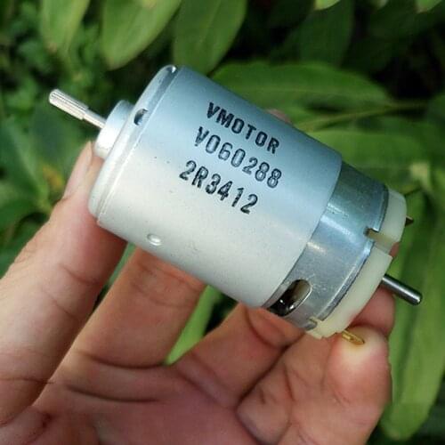 JOHNSON DC 6V 7.4V 12V 2A 21500RPM Micro 550 Electric Motor Dual Output Shaft High Speed High Power for DIY Hand Drill Motor