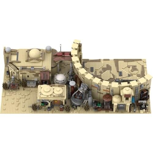 Movie Star Space New Hope Desert Village Eisley-Cantina Lukes X-34 Soro Suub Land Speeder Fight Building Blocks Toys for Kids