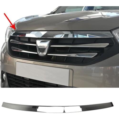 Dacia Lodgy Stepway Chrome Front Grille Top Lath Stainless Steel (2015-)