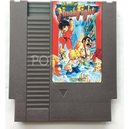 Mighty Final Fight 72 Pin Game Cartridge for 8 Bit Video Game Console Region Free English Language
