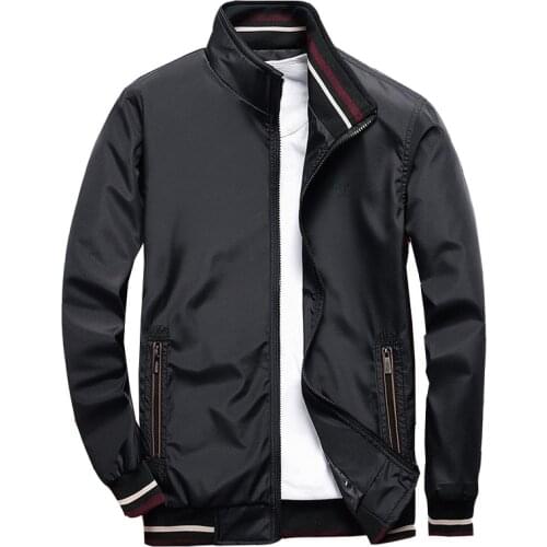 Jacket Men Fashion Casual Coats Sportswear Bomber Jacket Mens Windbreaker Outwear Spring Autumn Streetwear Plus Size M-4XL