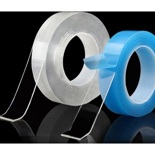 Reusable Double-Sided Tape Adhesive Nano Transparent Tape Removable Sticker Washable Adhesive Loop Disks Tie Glue Gadget tapes
