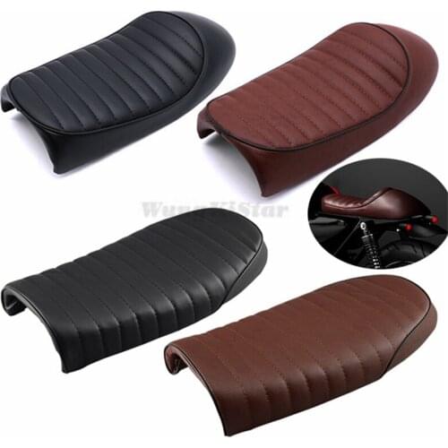 Motorcycle Retro Seat Cushion Rear Passenger Vintage Comfortable Cafe Racer Seat Saddle For Honda CG125 CB450 CB500 CB550 CB650