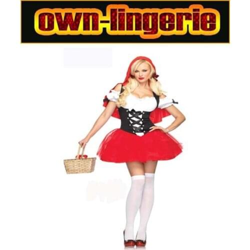 Halloween fancy dress cosplay party Little Red Riding Hood costume adult women X4510