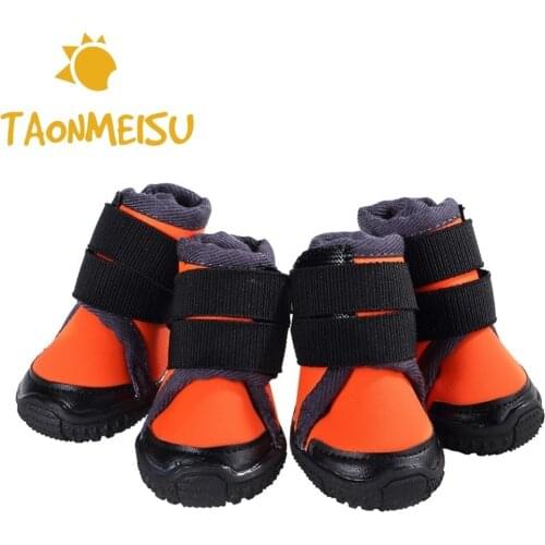 Mountain Climbing Non-slip Outwear 6 Sizes Dog Shoes Pet Rain Boots Red Blue Black Colors Best Quality Waterproof Dog Shoes