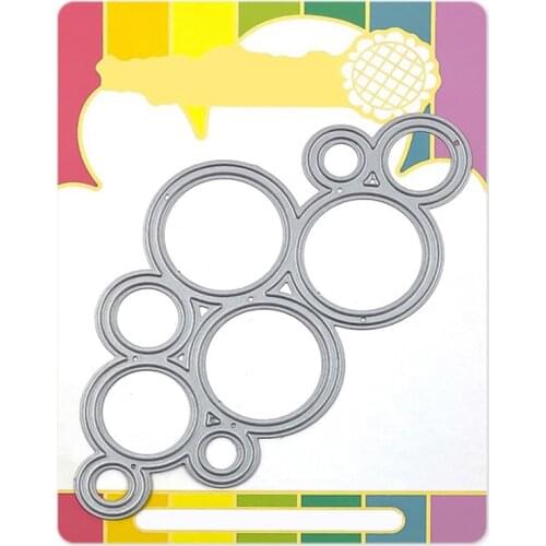 2021 New Outlined Circles Frame Metal Cutting Dies For DIY Craft Making Paper Greeting Card and Scrapbooking No Clear Stamps Set